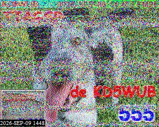 SSTV image from KO6KL_20M