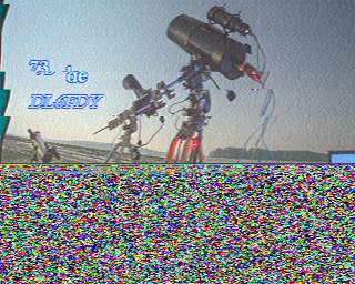 SSTV image from PA3ADE_2M