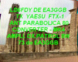 SSTV image from PA3ADE_2M