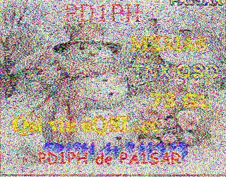 SSTV image from PD2PW_20M
