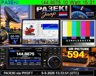 SSTV image from PI1DFT_2M