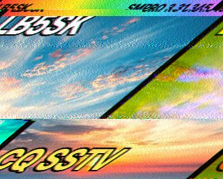 SSTV image from IU0FBK_20M