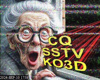 SSTV image from KO6KL_20M