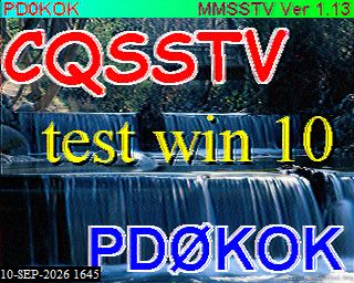 SSTV image from PA3BHW_2M