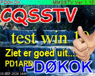 SSTV image from PA3BHW_2M