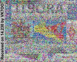 SSTV image from VK7OO_20M