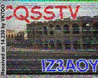 SSTV image from VK7OO_20M