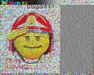 SSTV image from IU0FBK_20M
