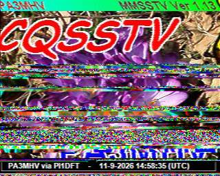 SSTV image from PA3ADE_2M