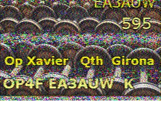 SSTV image from PD2PW_20M