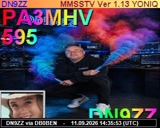 SSTV image from PI1DFT_2M