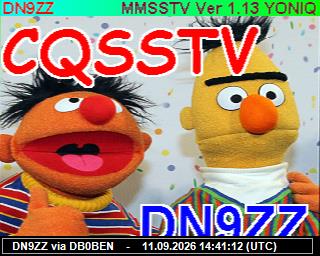 SSTV image from PI1DFT_2M