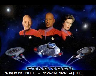 SSTV image from PI1DFT_2M