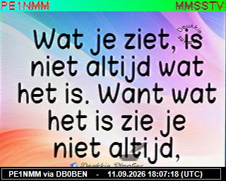 SSTV image from PI1DFT_2M