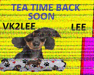 SSTV image from VK3DNH_2M