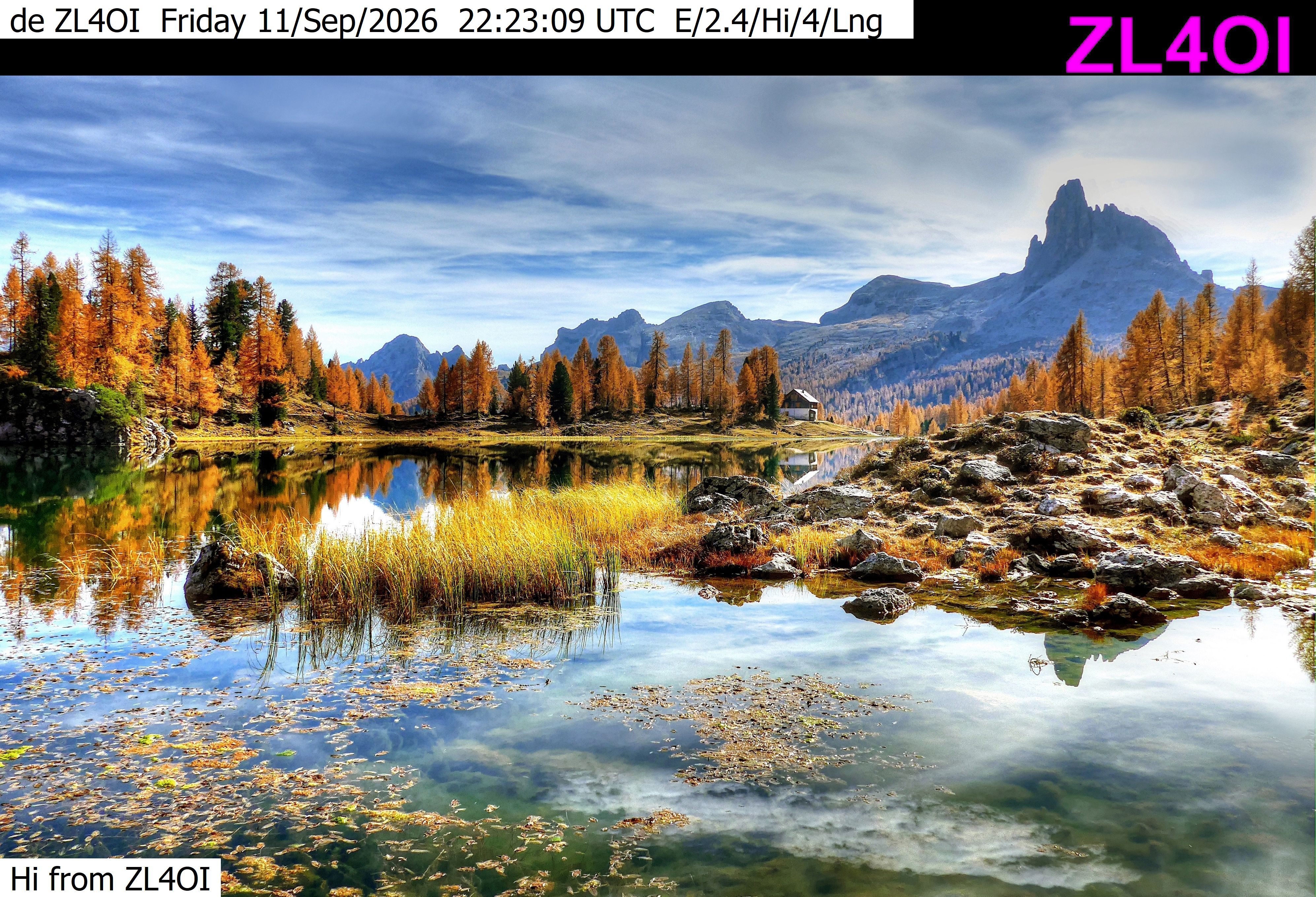 SSTV image from VK3DNH_2M