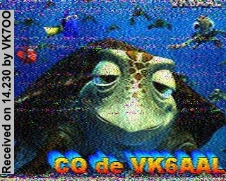 SSTV image from VK7OO_20M