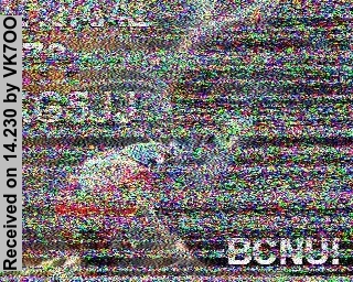 SSTV image from VK7OO_20M