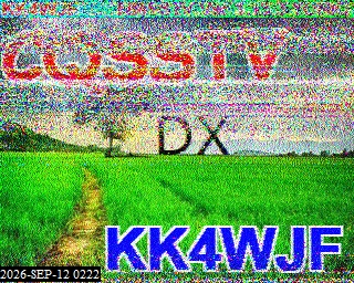 SSTV image from KO6KL_20M