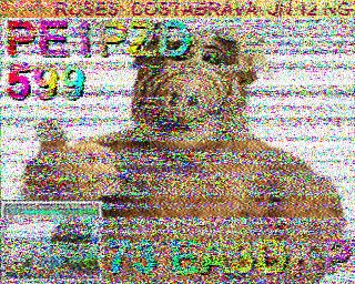 SSTV image from PD2PW_20M