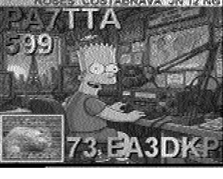 SSTV image from PD2PW_20M