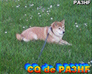SSTV image from PD2PW_20M