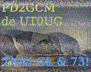 SSTV image from PD2PW_20M