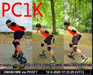SSTV image from PI1DFT_2M