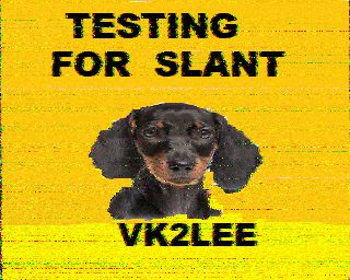 SSTV image from VK2DGH_2M