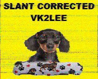 SSTV image from VK2DGH_2M