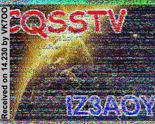 SSTV image from VK7OO_20M