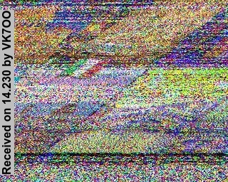 SSTV image from VK7OO_20M