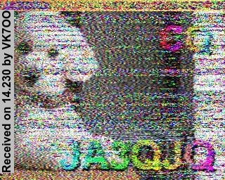 SSTV image from VK7OO_20M
