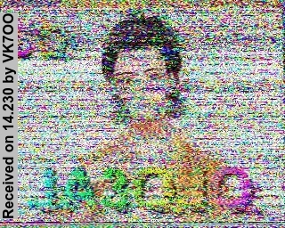 SSTV image from VK7OO_20M