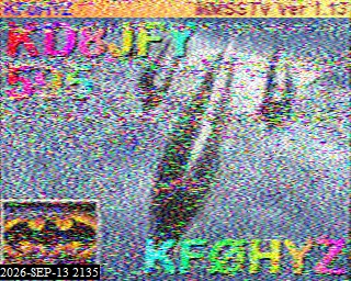 SSTV image from KO5MO_20M