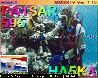 SSTV image from PA0041SWL_20M