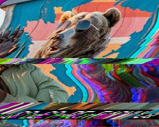 SSTV image from PA3ADE_2M