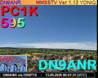 SSTV image from PC1K_2M