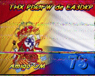 SSTV image from PD2PW_20M