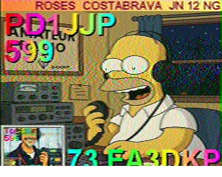 SSTV image from PD2PW_20M