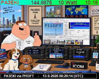 SSTV image from PI1DFT_2M