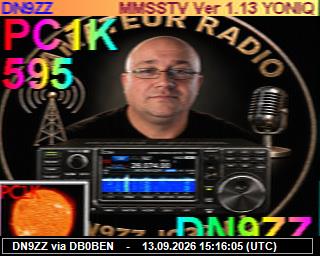 SSTV image from PI1DFT_2M