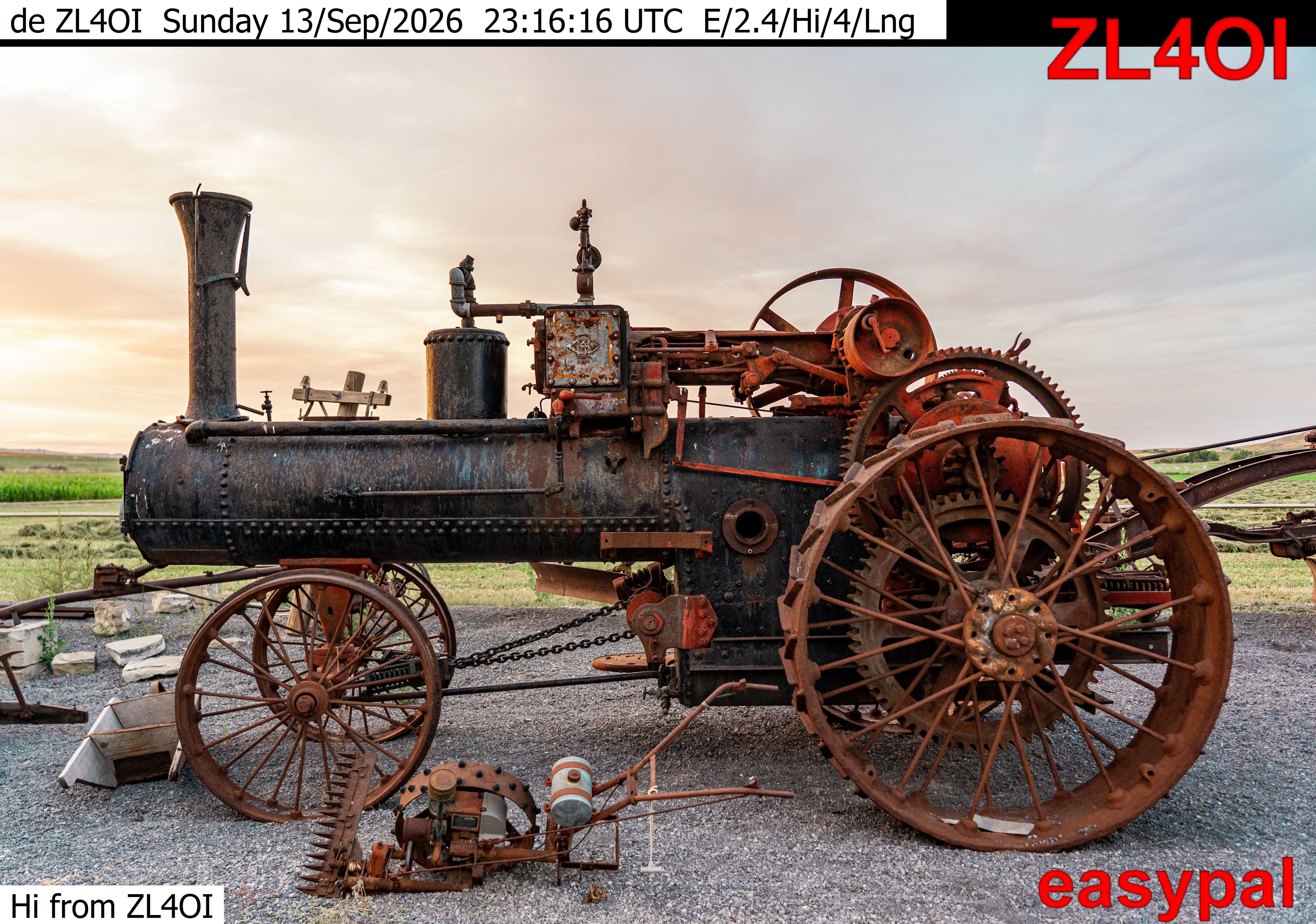 SSTV image from VK3DNH_2M
