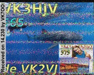 SSTV image from VK7OO_20M