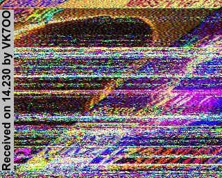 SSTV image from VK7OO_20M