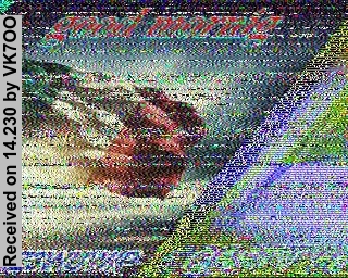 SSTV image from VK7OO_20M