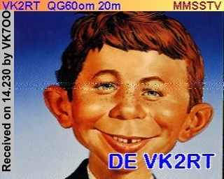 SSTV image from VK7OO_20M