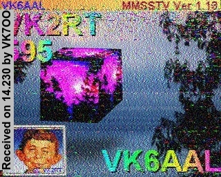 SSTV image from VK7OO_20M