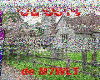 SSTV image from IU0FBK_20M