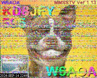 SSTV image from KO5MO_20M